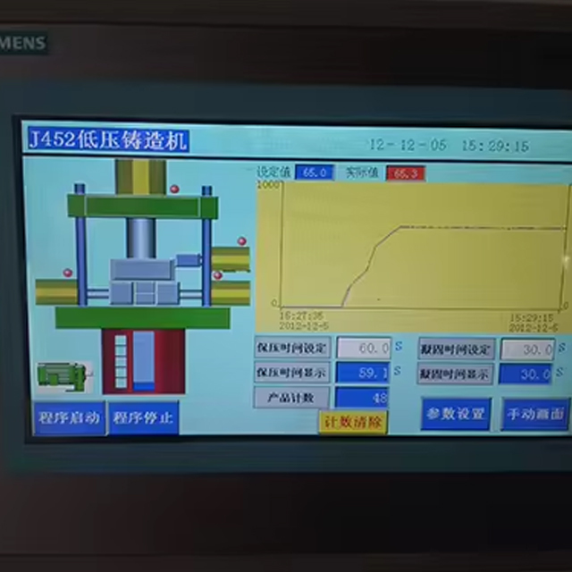 4 Low pressure casting machine for car aluminum wheel rim production line manufacture