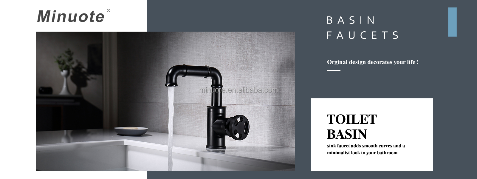 Industrial Pipe Style Gold Wash Basin Faucet Gold Hot Cold Mixer Tap Hot Sell manufacture