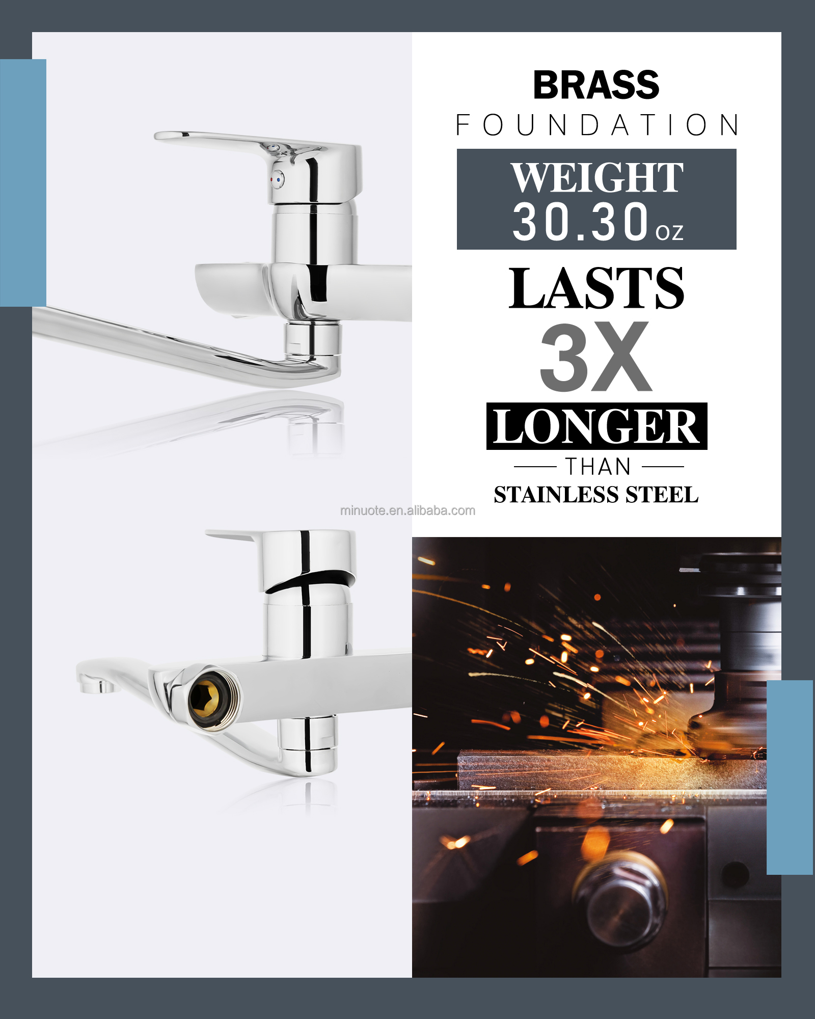 2023 long neck bath & shower faucets brass in wall shower faucet for bathroom shower set details