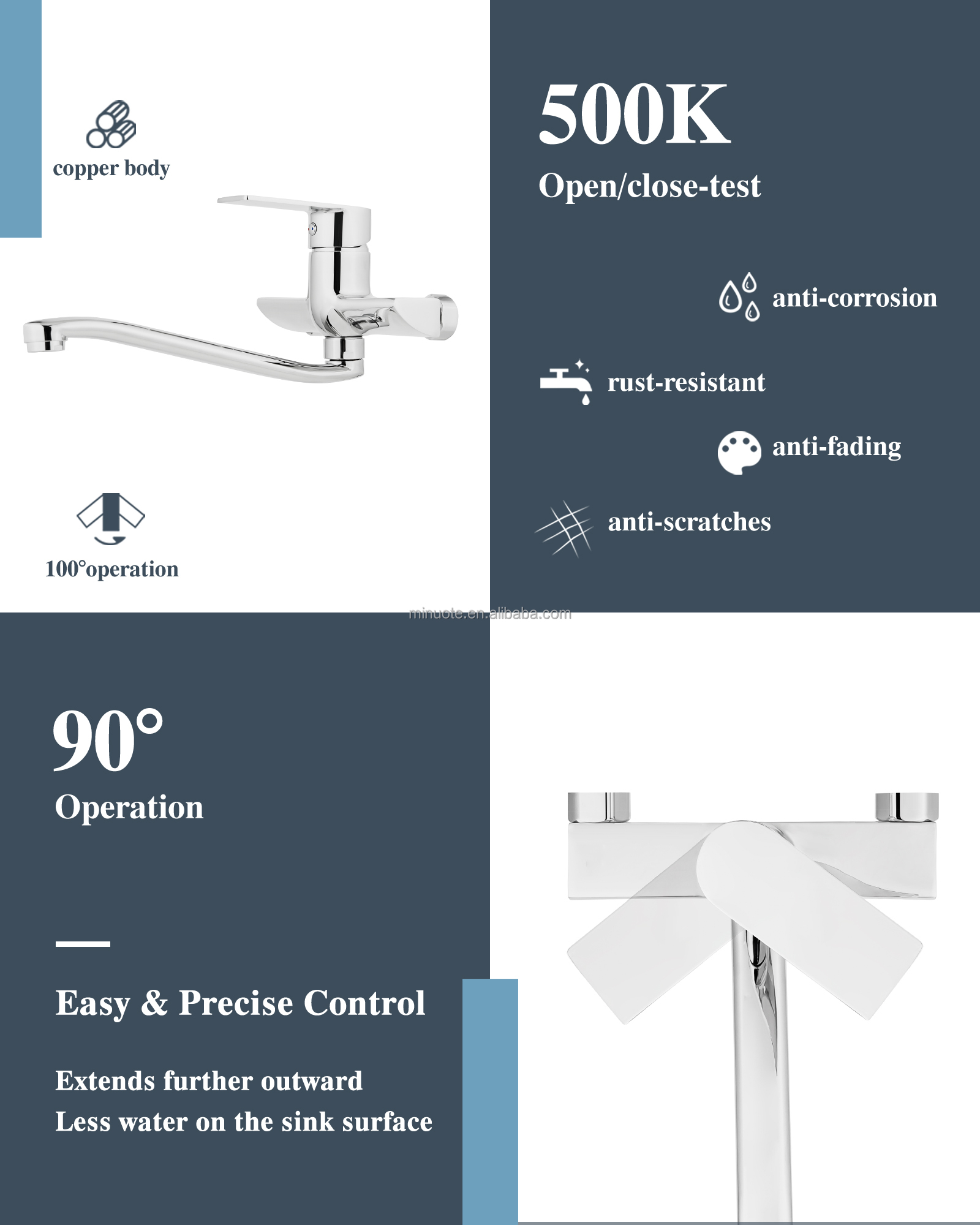 Hot Sale Bathroom Shower Mixer Bath Tap Shower Mixer Cold Hot Water Bath Faucets supplier