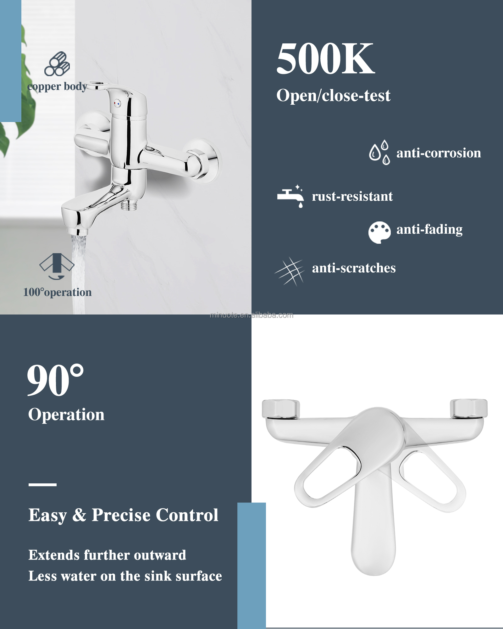 Good Price Wholesale Brass Bathroom Shower Mixer Bath Shower Faucets For Home Use details