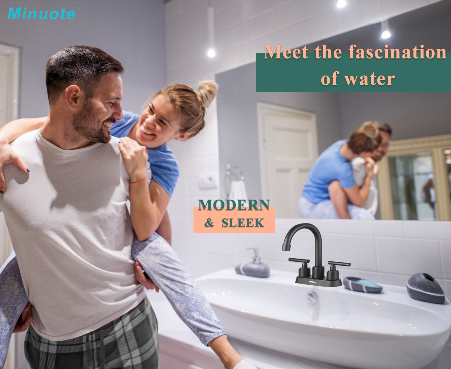 bathroom 4 inch center sink faucet simple 3 hole basin faucet factory