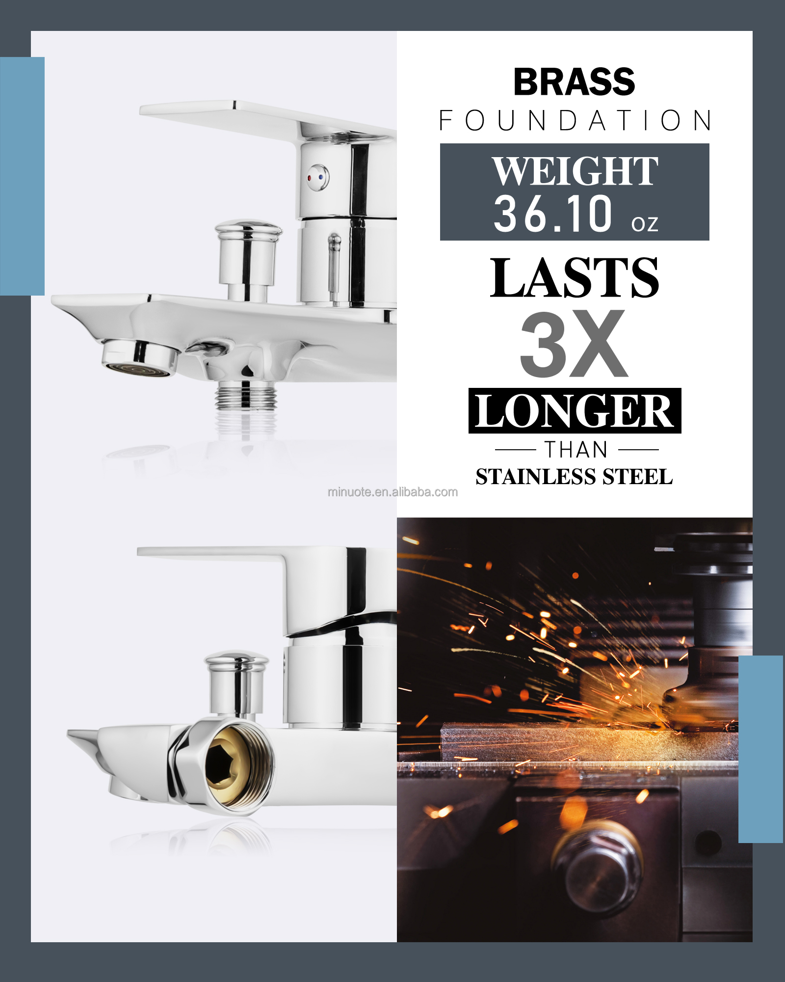 High Quality Brass Bath Shower Faucet Tap Bathroom Luxury Shower Taps Bath Faucet For Home Use supplier