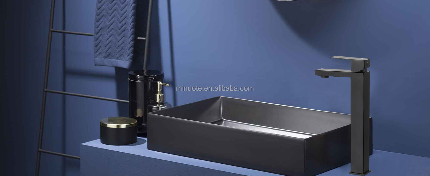 Square High Rise Washbasin Mixer Faucet Basin Hot Sale Modern manufacture