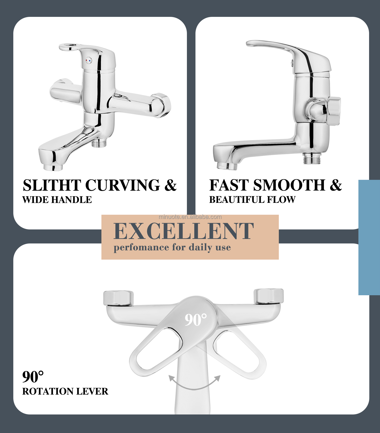 Good Price Wholesale Brass Bathroom Shower Mixer Bath Shower Faucets For Home Use details