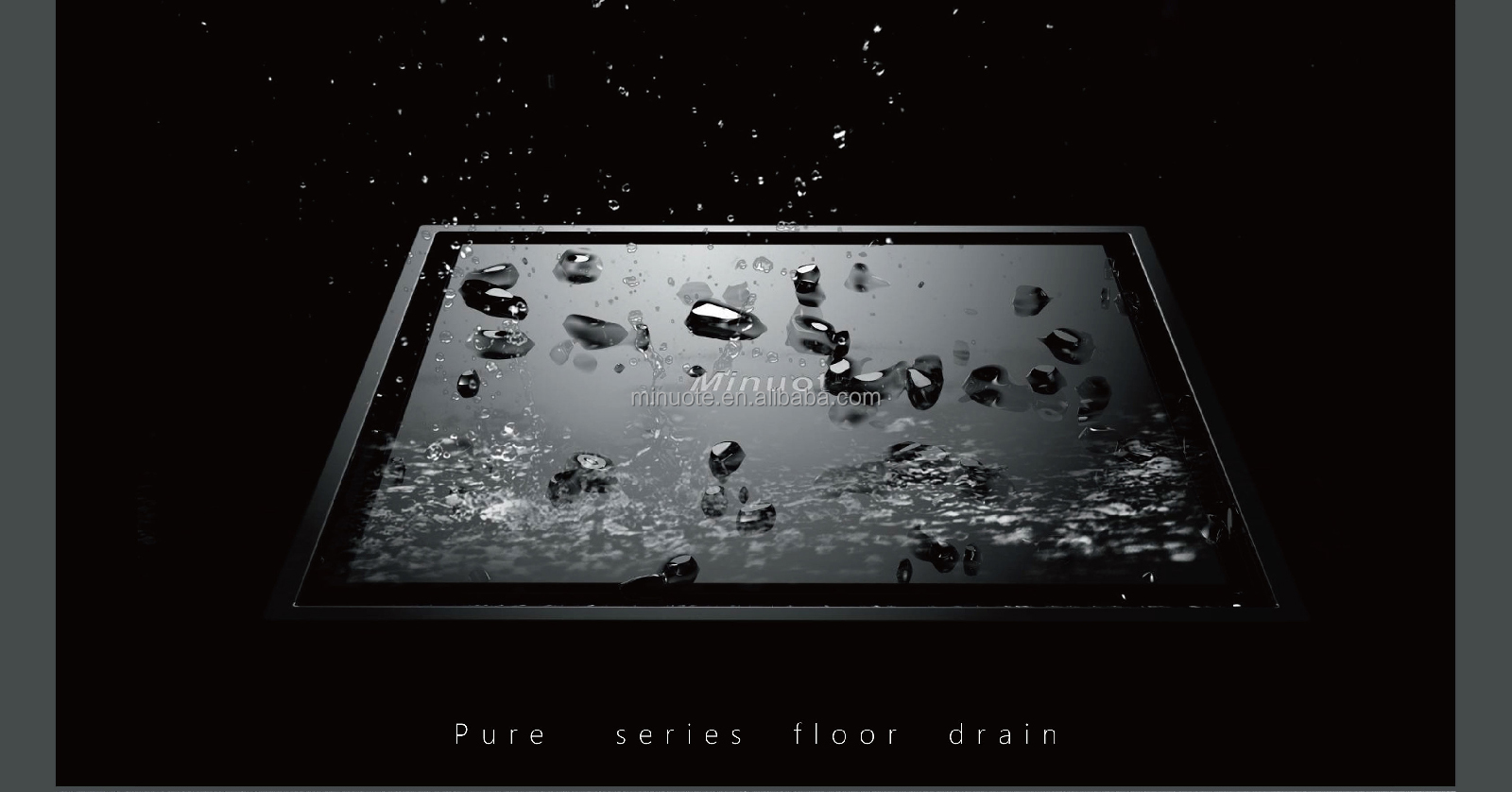 Shower Square Stainless Bathroom Water Linear Drain Tile Insert Floor Drain factory