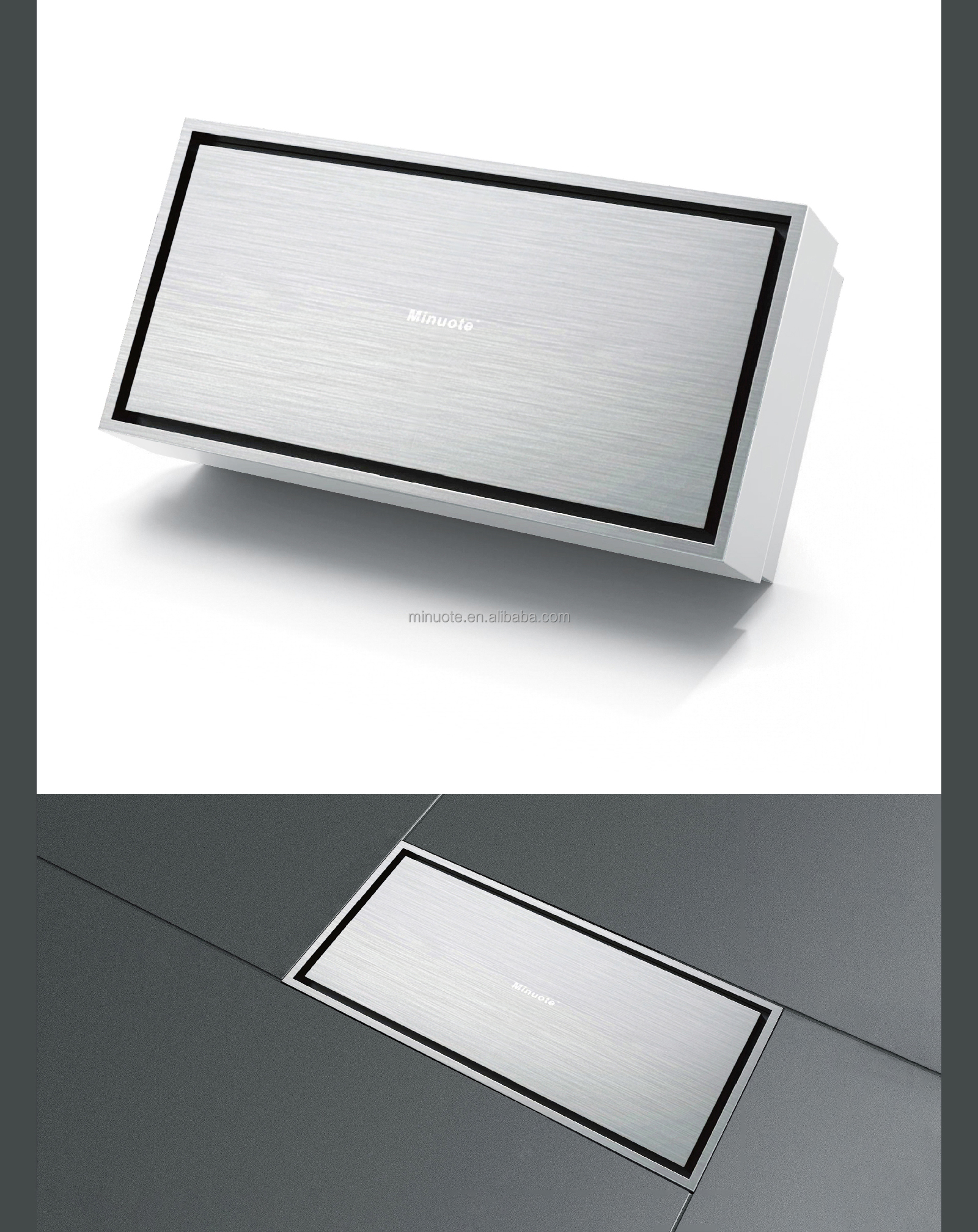 Shower Hair Catcher Anti-odor Filter Clean Stainless Steel Square Floor Drain details