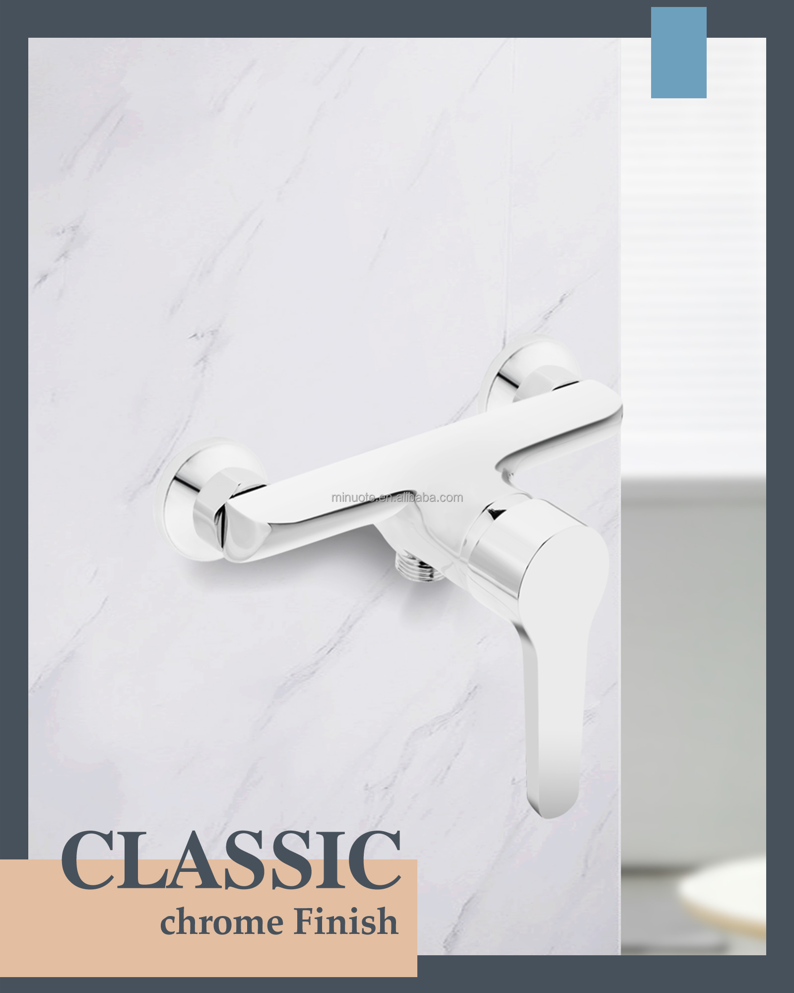 Free sample Bathroom Black Wall Mounted Hot And Cold Water Tap Mixer Bathtub Tub Faucets For Shower Set manufacture