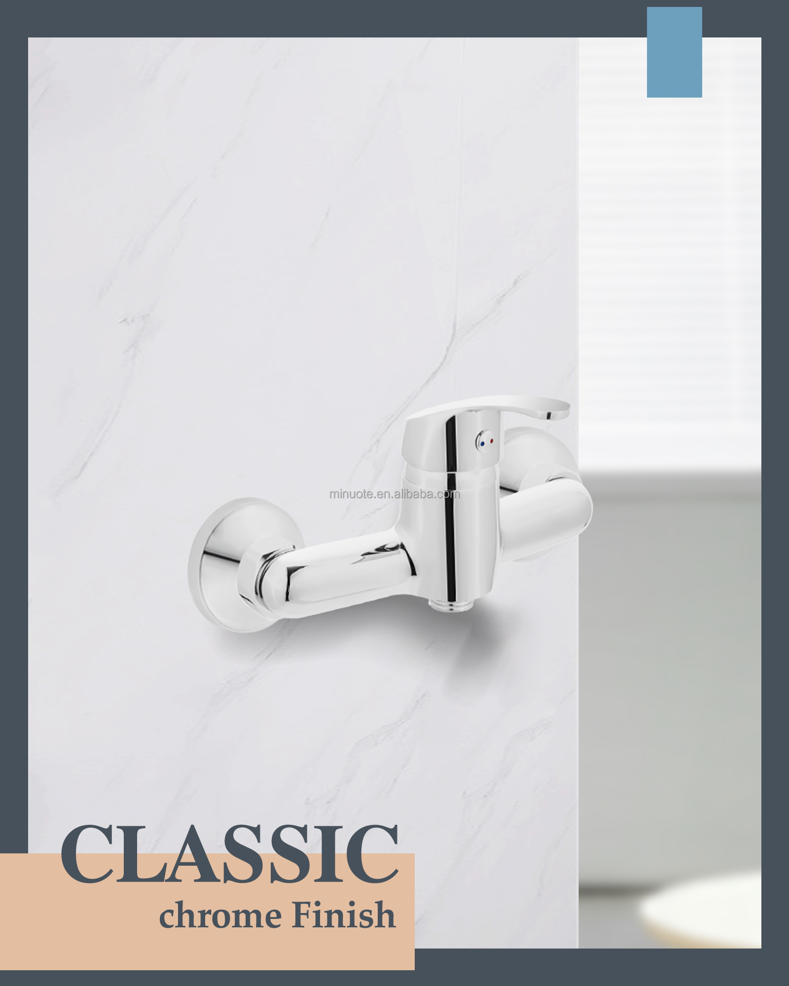 high quality low price wall mounted bathroom bathtub faucet cold and hot shower faucet mixer manufacture