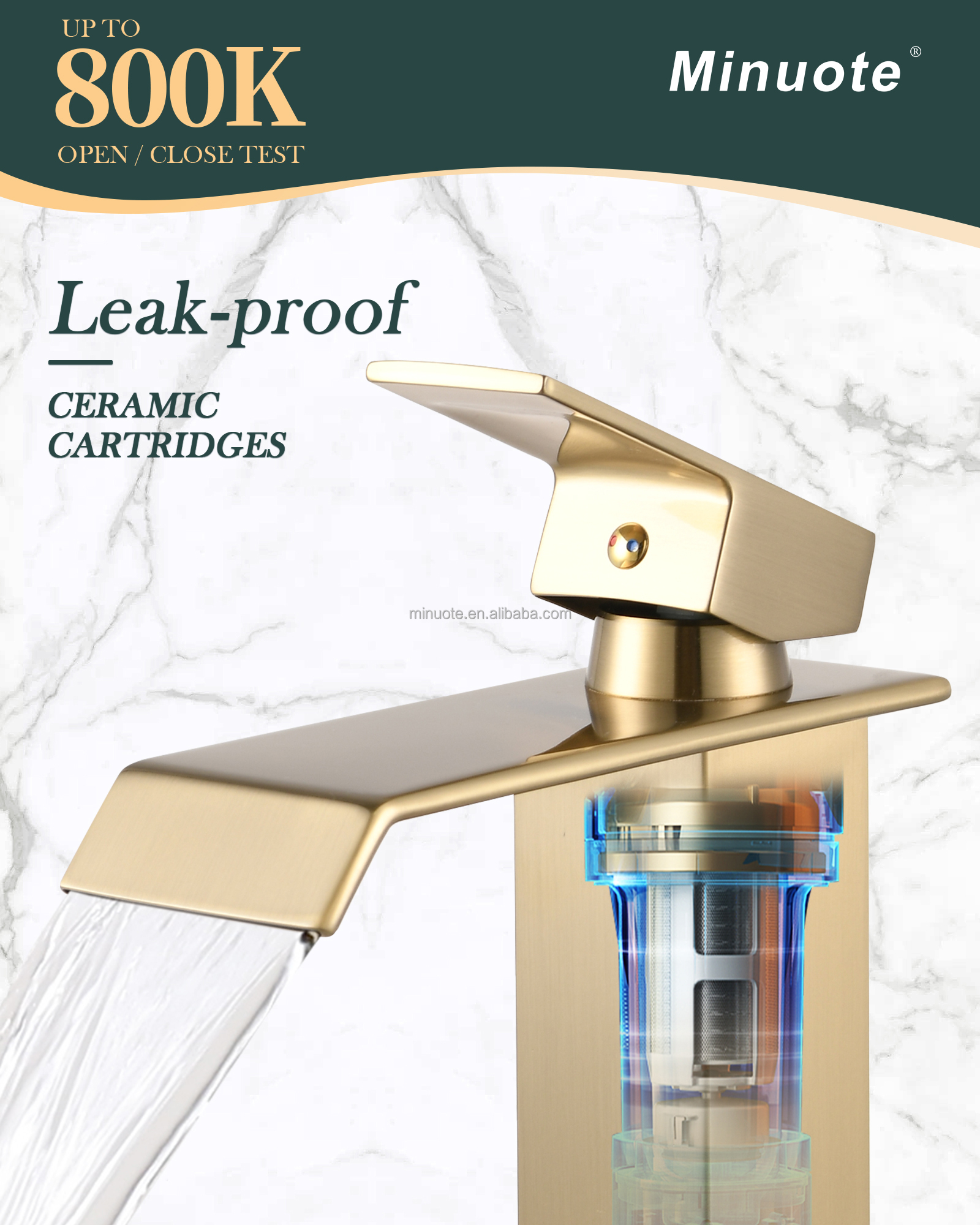 Modern bathroom designer single hole brass basin faucet taps details