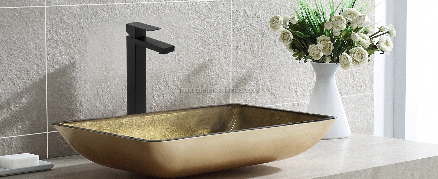 Square High Rise Washbasin Mixer Faucet Basin Hot Sale Modern factory