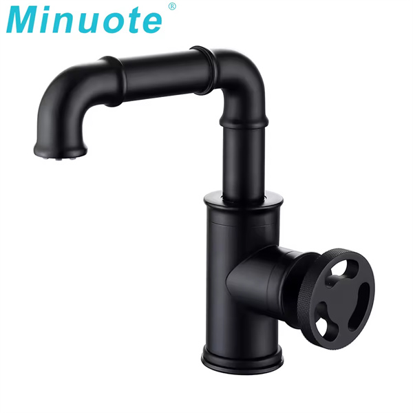 Black Single-Hole Faucets for Classic Bathrooms