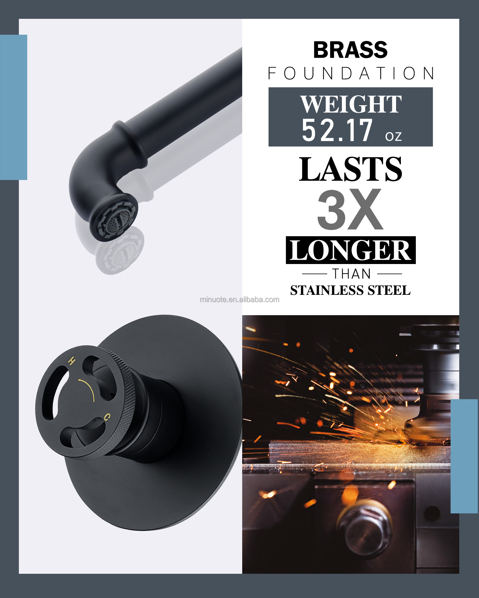 Brushed Water Tap Hot Cold Mixer Hidden in Wall Mounted Concealed Basin Faucet Hot Sale 304 Stainless Steel One Handle Black supplier