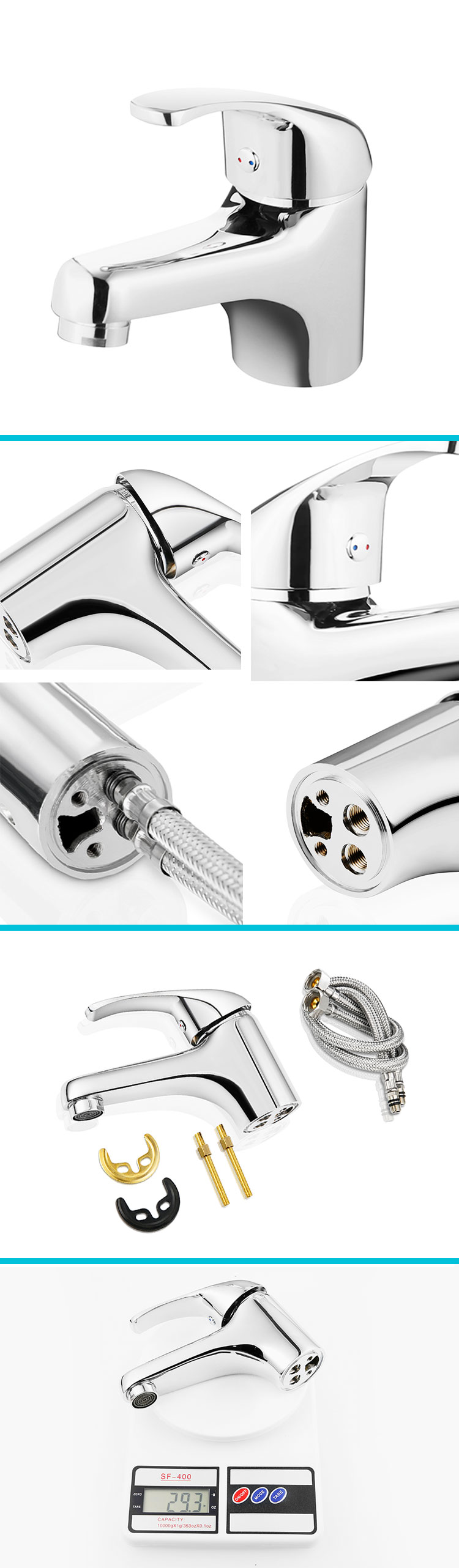 Classic style single hole bathroom faucets luxury basin brass sink faucet manufacture