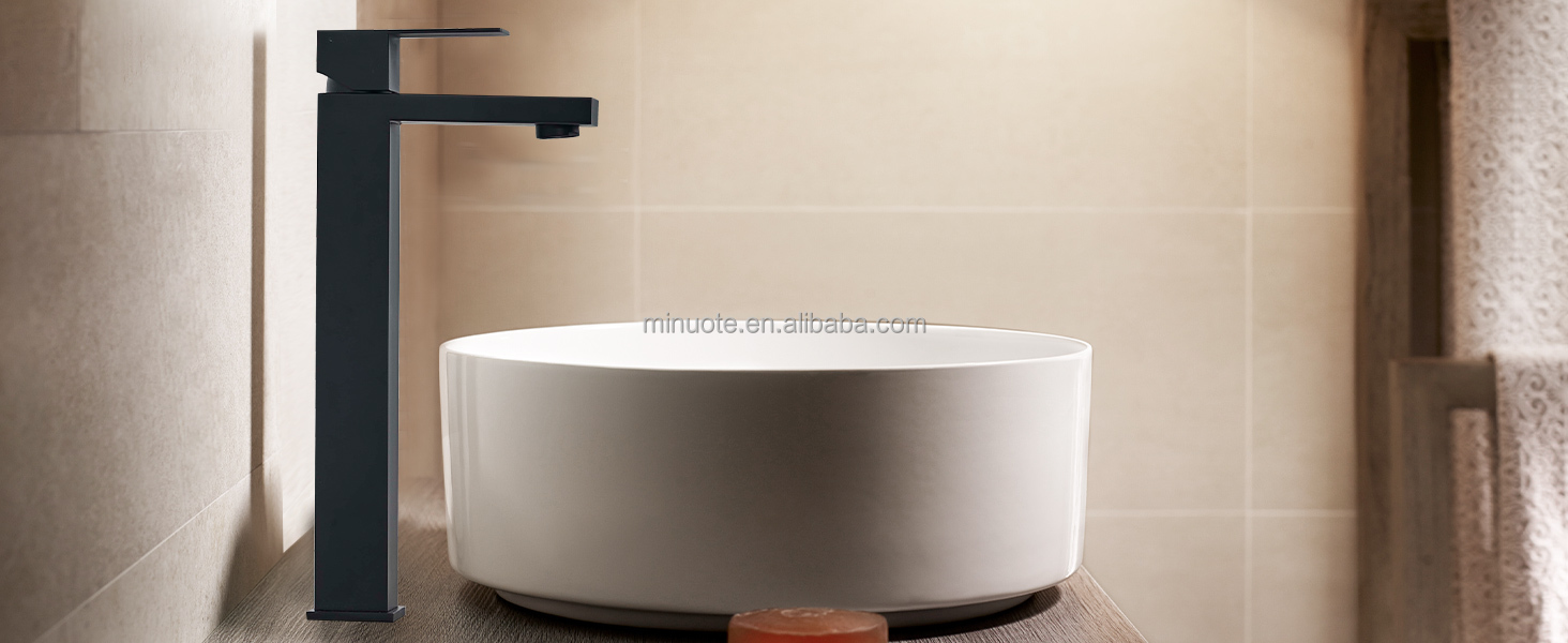 Square High Rise Washbasin Mixer Faucet Basin Hot Sale Modern manufacture