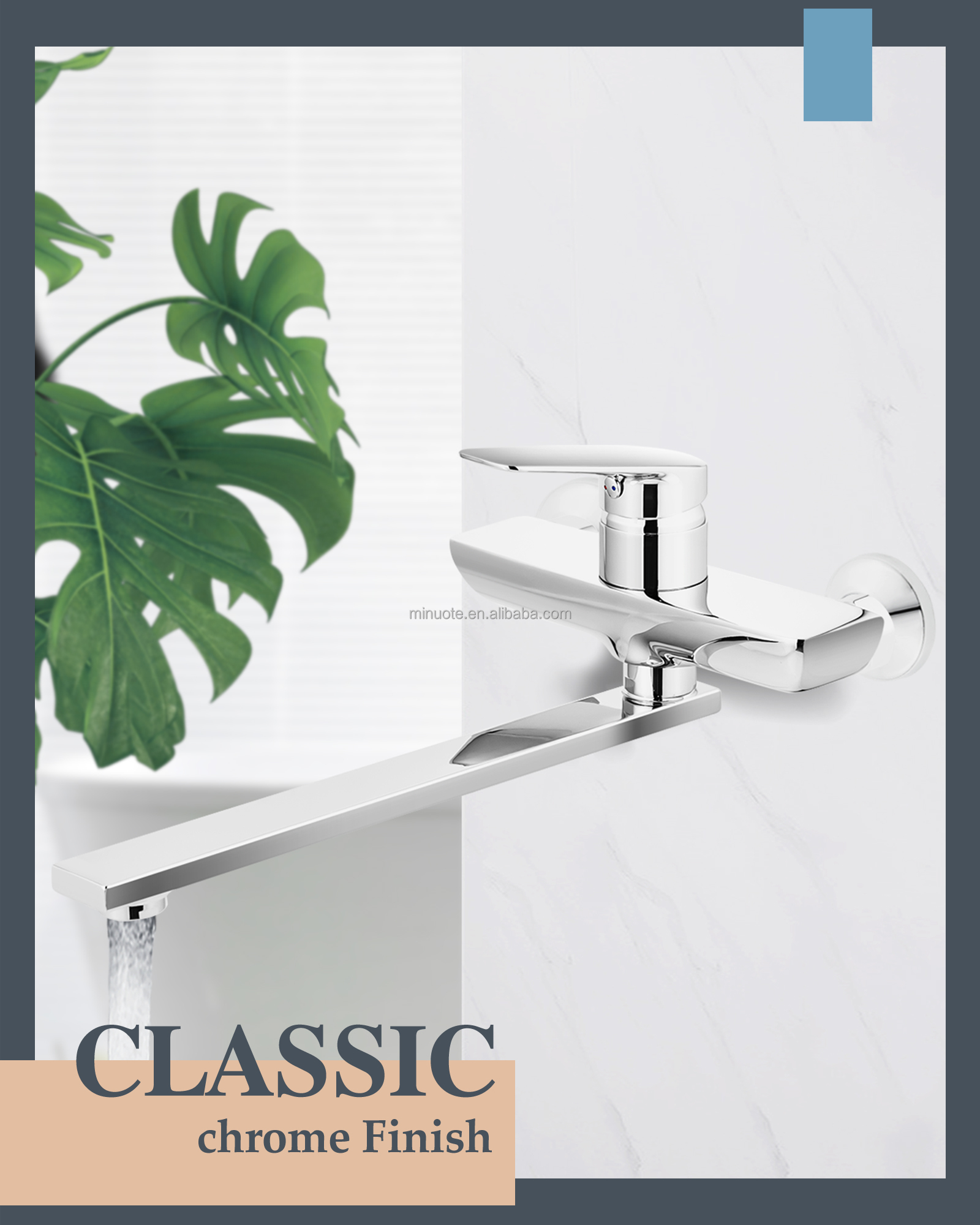 2023 Wholesale Modern Water Saving Commercial Single Lever Instant Hot Cold Water Tap Bathroom Sink Faucet supplier