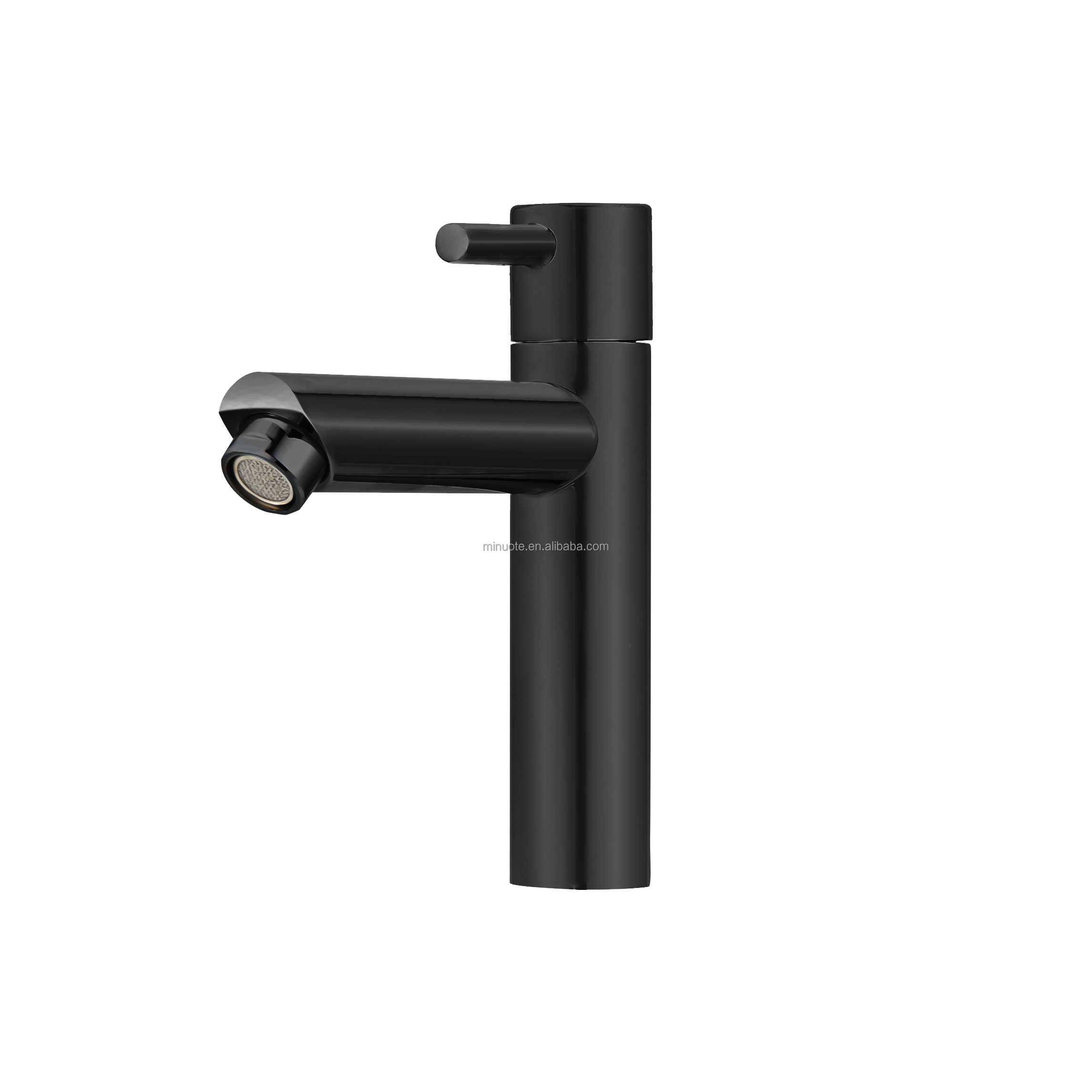 Hot kitchen short stainless steel single cold plating silver single handle faucet details