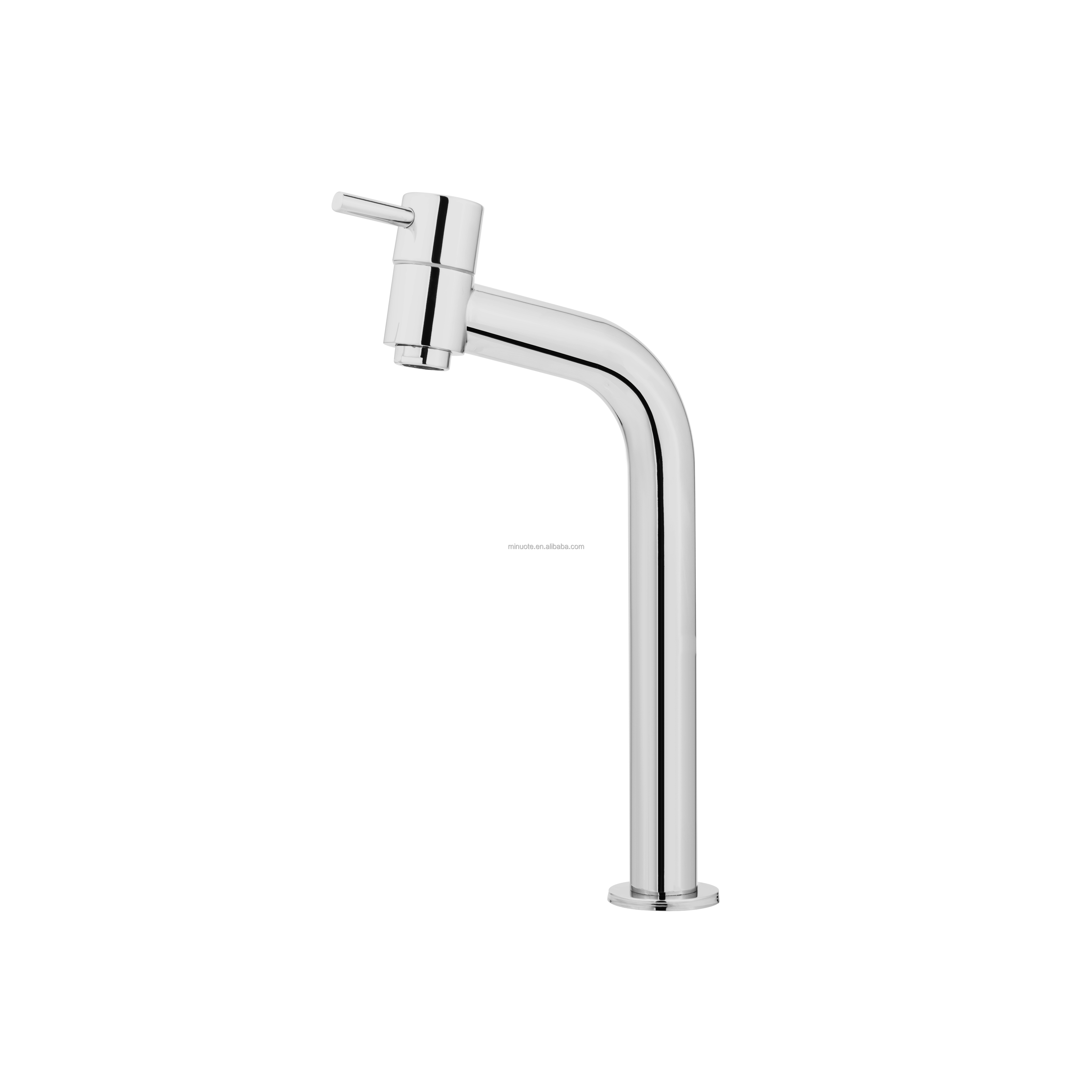 Luxury bathroom square brass waterfall black basin faucet for hotel family bathroom factory