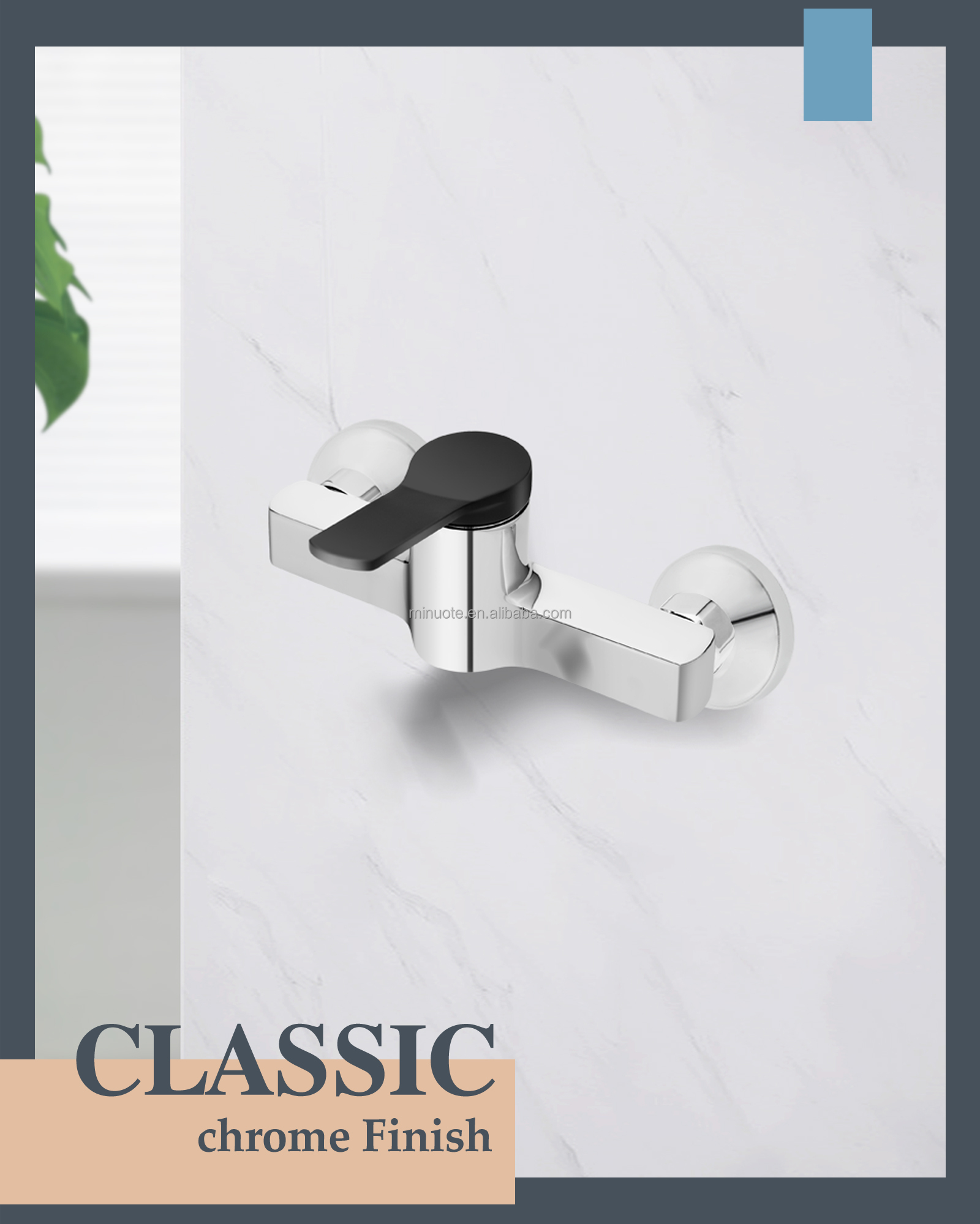 high quality low price zinc body wall mounted bathroom bathtub faucet cold and hot shower faucet mixer manufacture