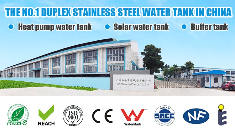 Fatigue testing 300L duplex stainless steel multifunction tank central heating system hot water boiler for hotel supplier