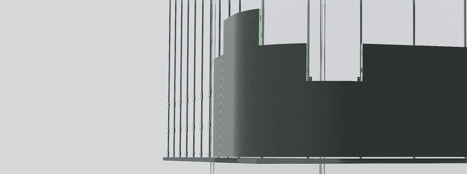 Curved installation Curved installation