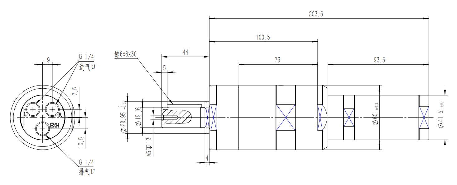HXCV23-30-F100 Drawing