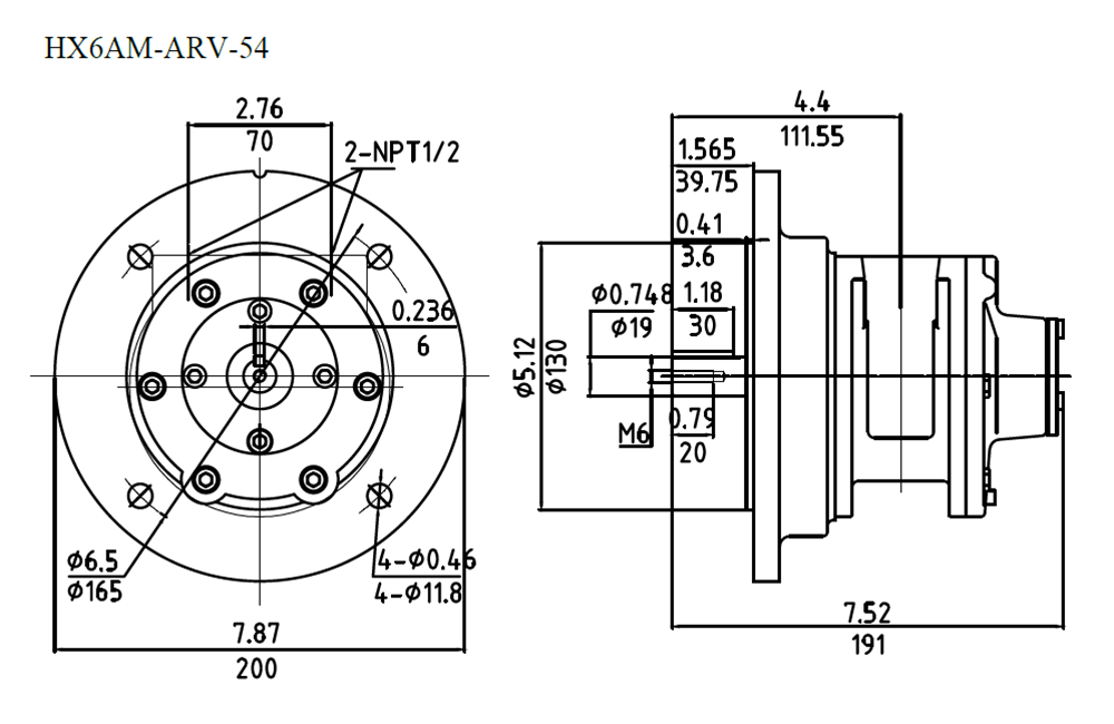 3kW 3000RPM HX6AM-ARV-54 manufacture