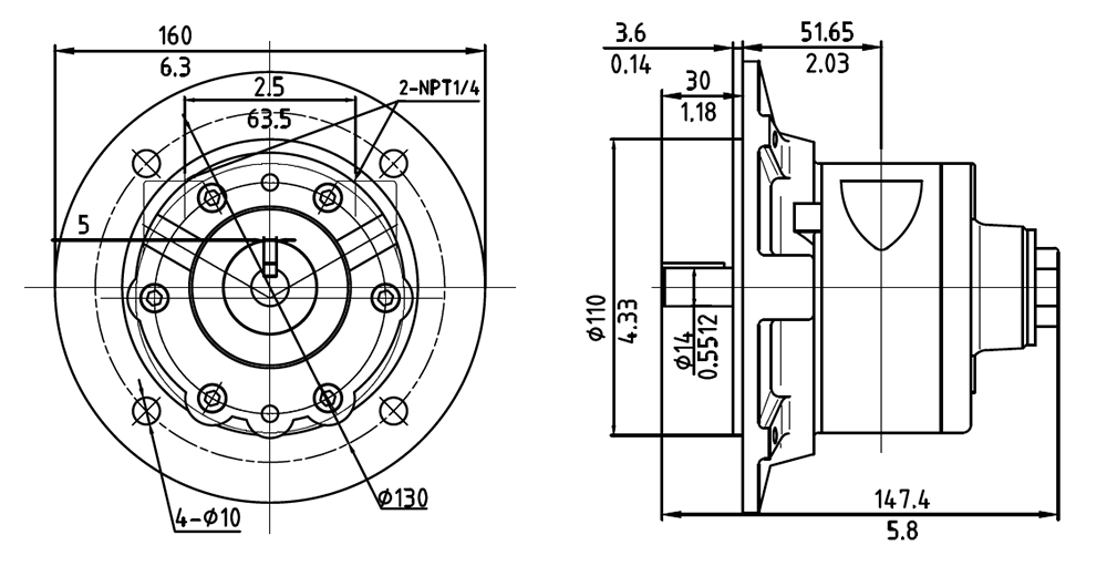 HX4AM-F110-30 Drawing