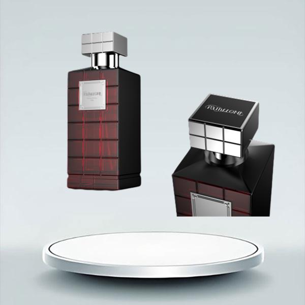 Seguridad de las botellas de perfume rojas