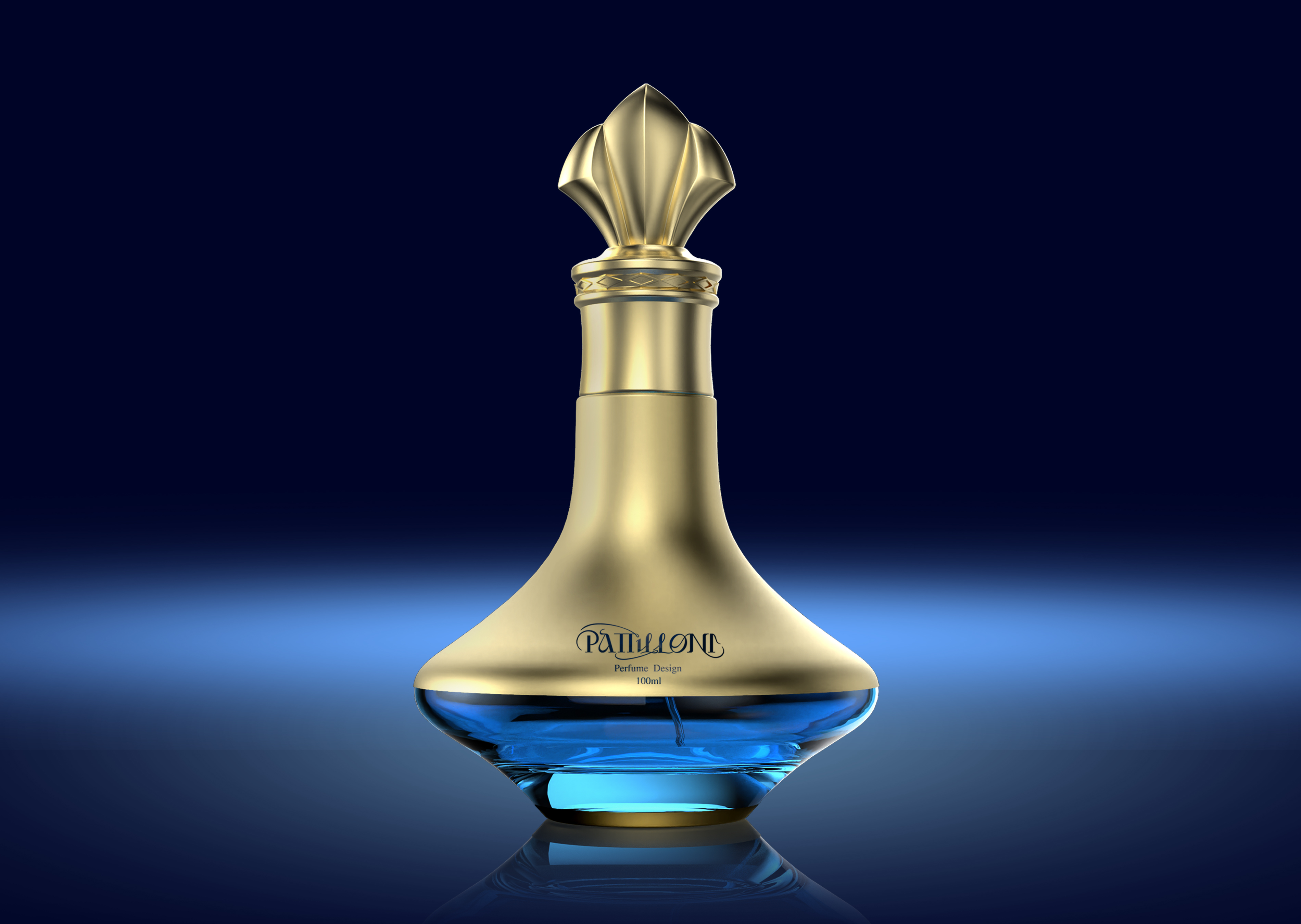 Glass bottle manufacture 75ml luxury crystal perfume bottles supplier