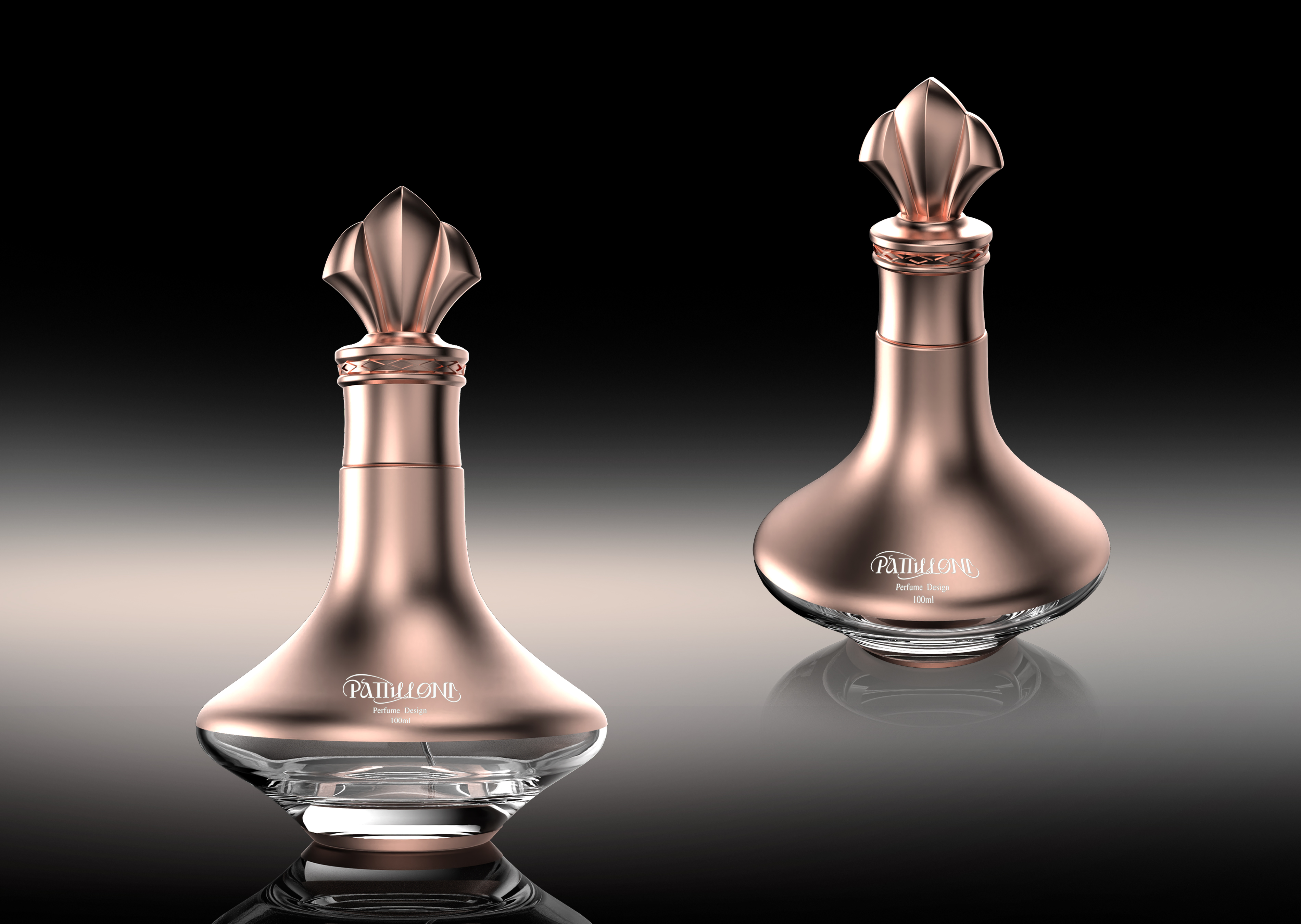 Glass bottle manufacture 75ml luxury crystal perfume bottles details