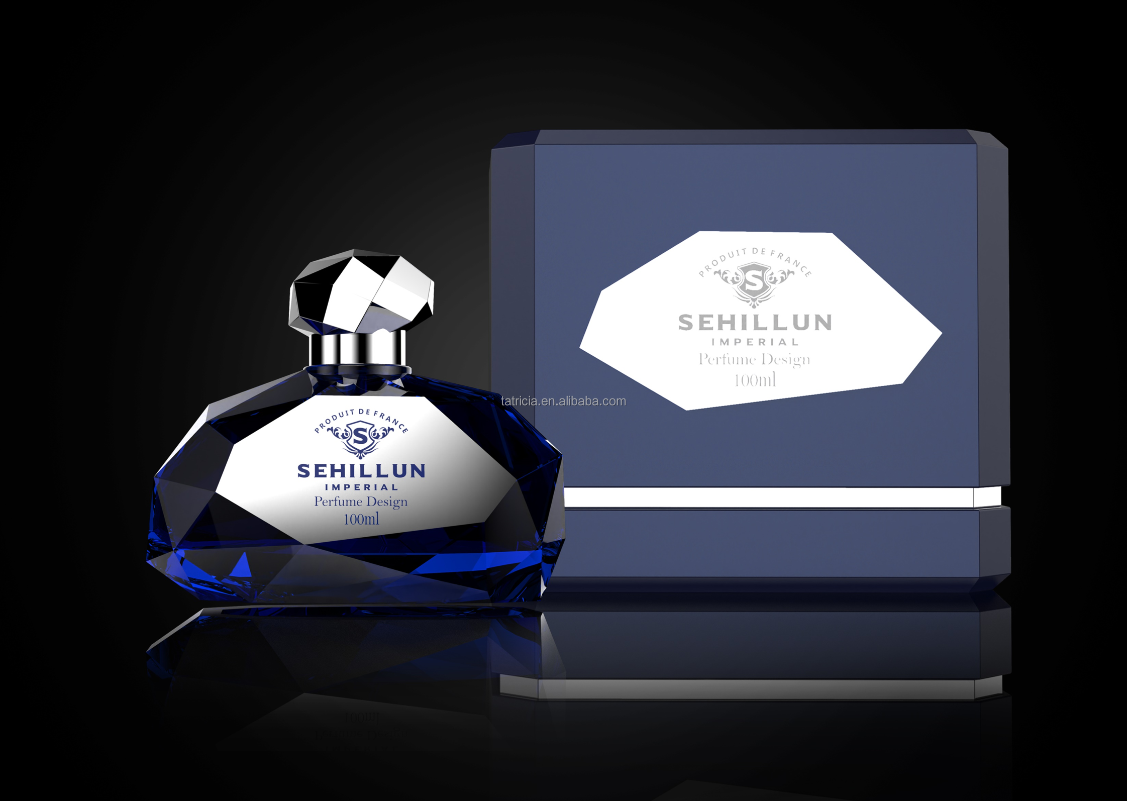Wholesale super flint luxury 30ml 50ml 100ml crystal glass bottle perfume with box supplier