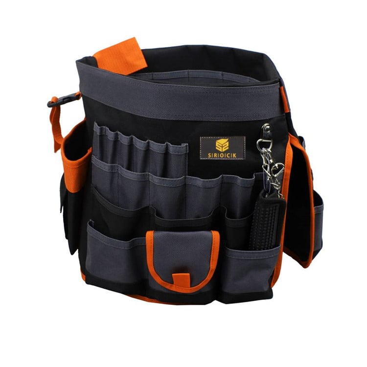 OEM Professional Design Garden Toolkit Polyester Bucket Tool Organizer Bag sling Car Detailing Cleaning Tool bag factory