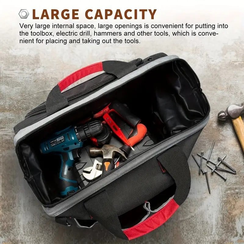 product single shoulder crossbody waterproof hardware tool box installation master electrician tool bag with labor protection features-5