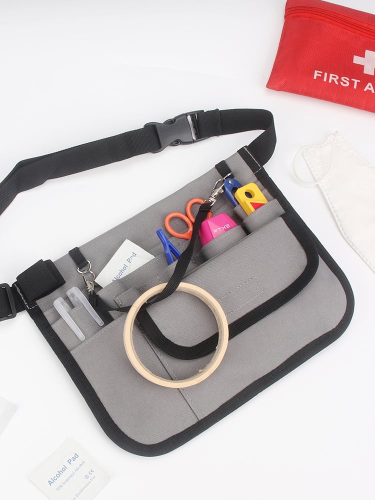 product wessleco portable hanging waist bag for medical staff cross border nurse tool kit polyester zipper for medical supplies storage-4