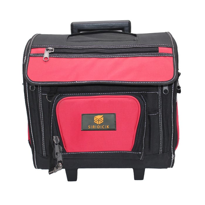Large space trolly heavy duty tool bags with wheels rolling tool bag details