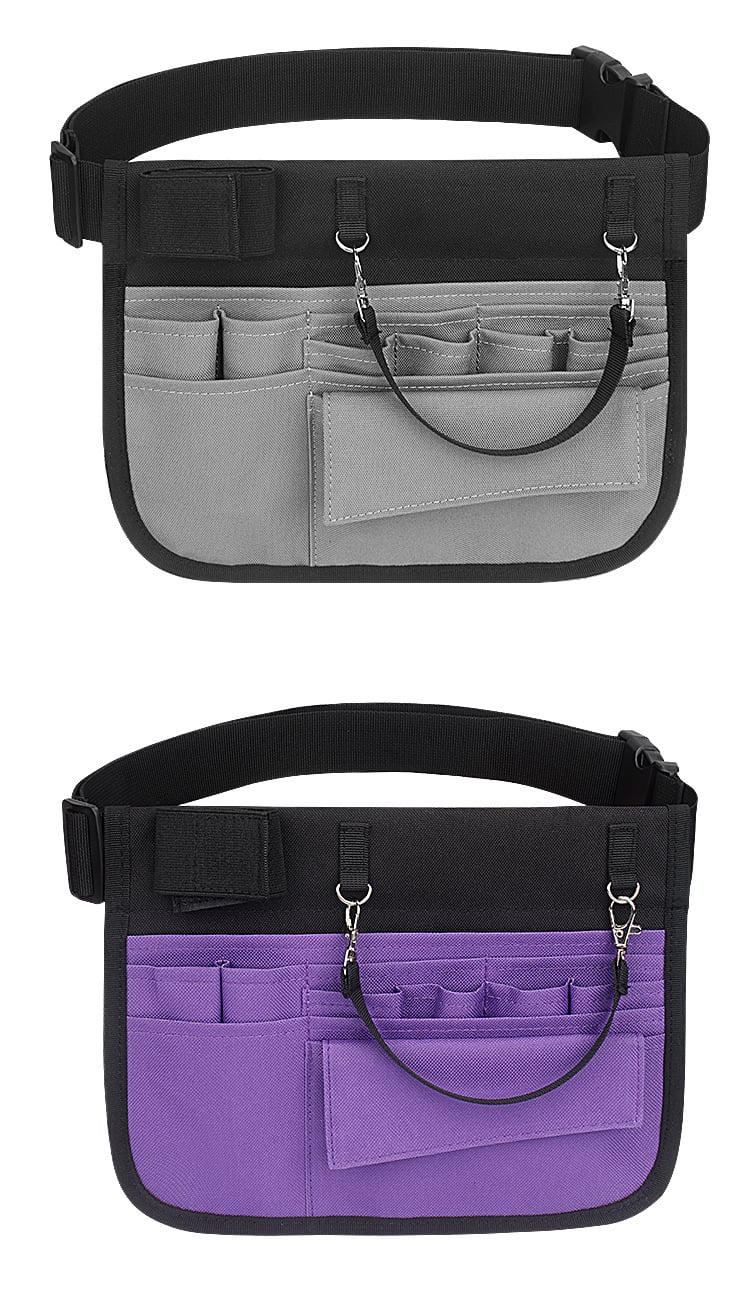 product wessleco multifunctional nurse bag portable waist bag for hotel cleaning household medical supplies cosmetics nylon zipper logo-4