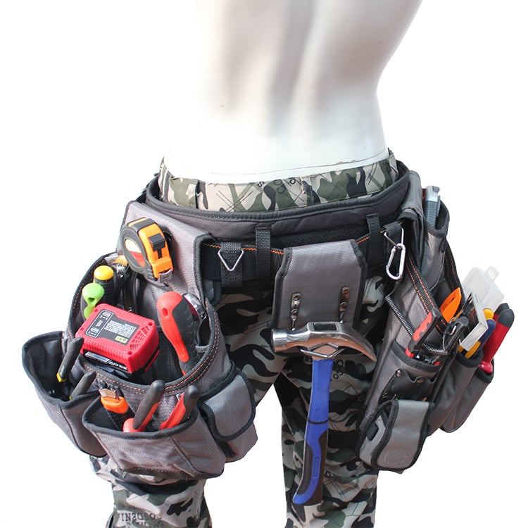 product customizable polyester tool belt bag with belt clip oem odm waterproof-5