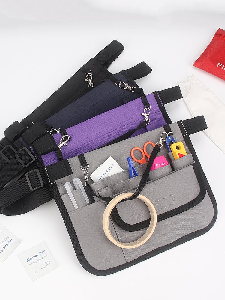 product wessleco portable hanging waist bag for medical staff cross border nurse tool kit polyester zipper for medical supplies storage-3