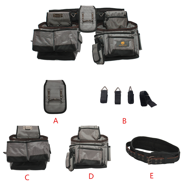 Retirez le poids de vos épaules et répartissez-le sur vos hanches avec une ceinture à poche à outils.