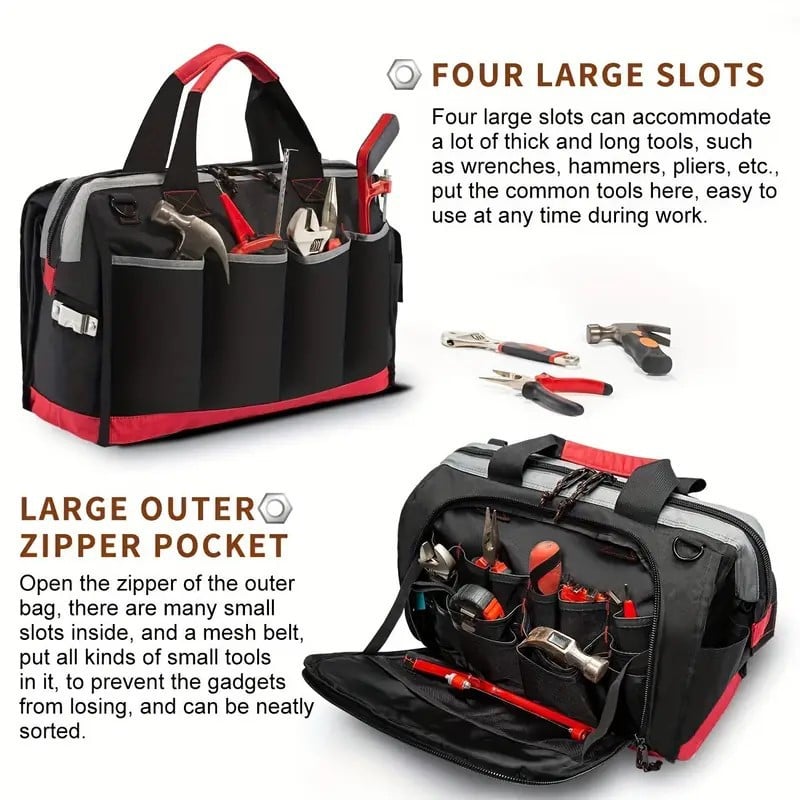 product single shoulder crossbody waterproof hardware tool box installation master electrician tool bag with labor protection features-1