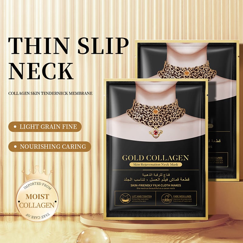Wholesale Gold Neck Mask Gold Collagen Skin Tender Neck Membrane