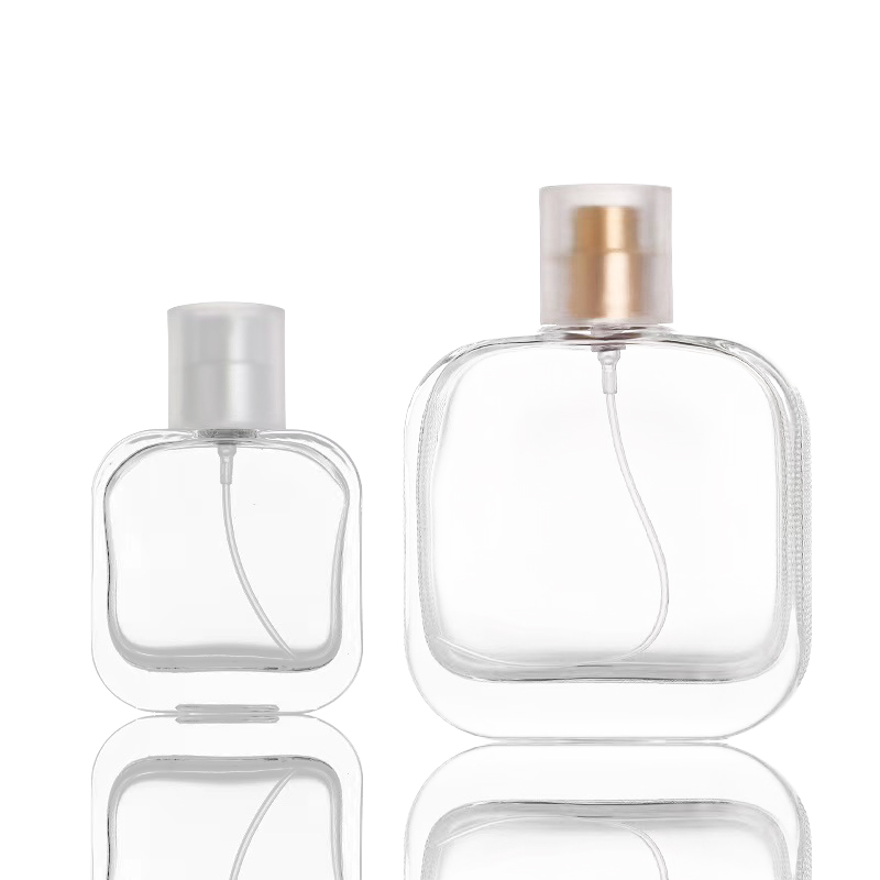 Empty Perfume Bottles Square Glass Fine Mist Spray Bottle HY-192