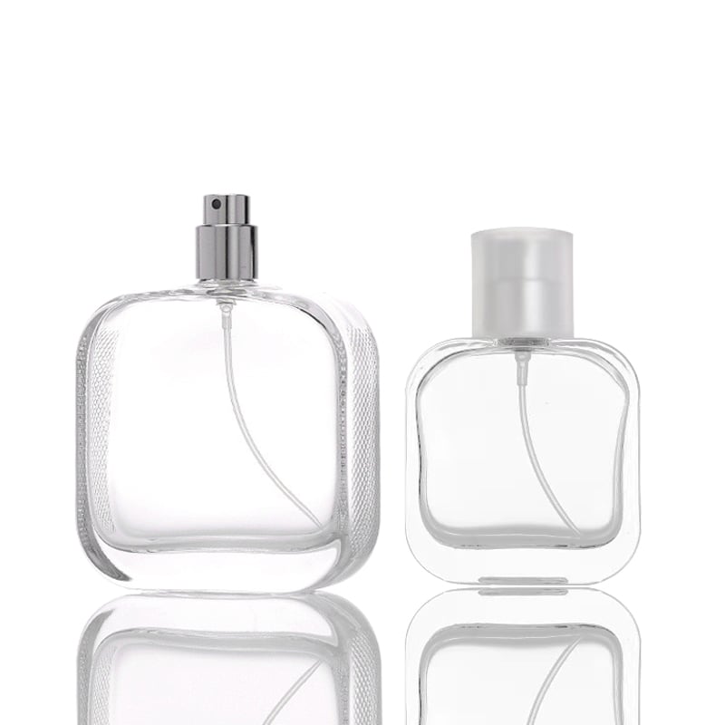 Empty Perfume Bottles Square Glass Fine Mist Spray Bottle HY-192