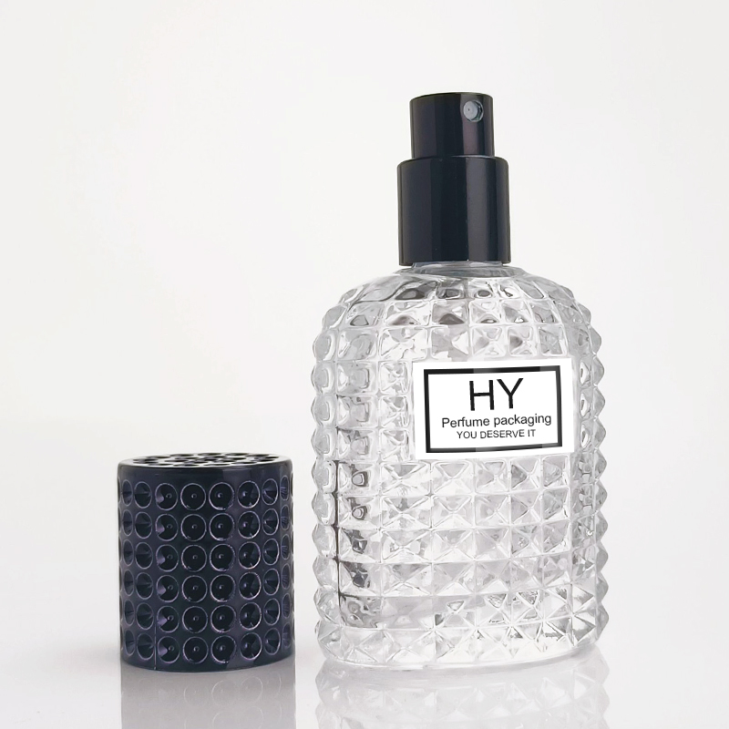 Unique vintage glass perfume bottles perfume bottle with pump HY-193