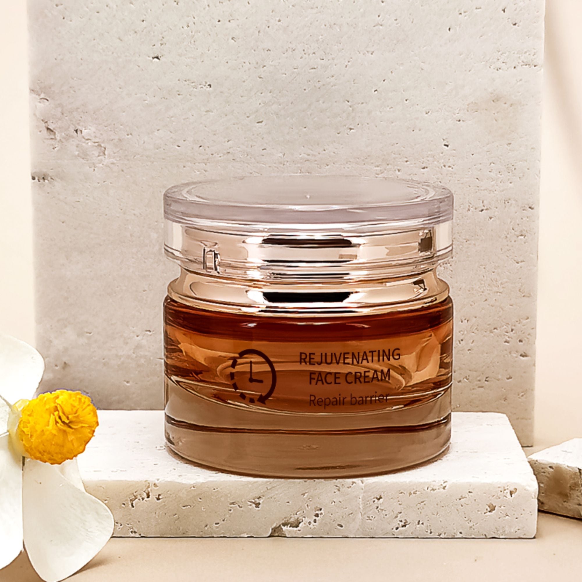 High quality 1oz 20g 50g glass jar customized glass Bottle set HY-2360