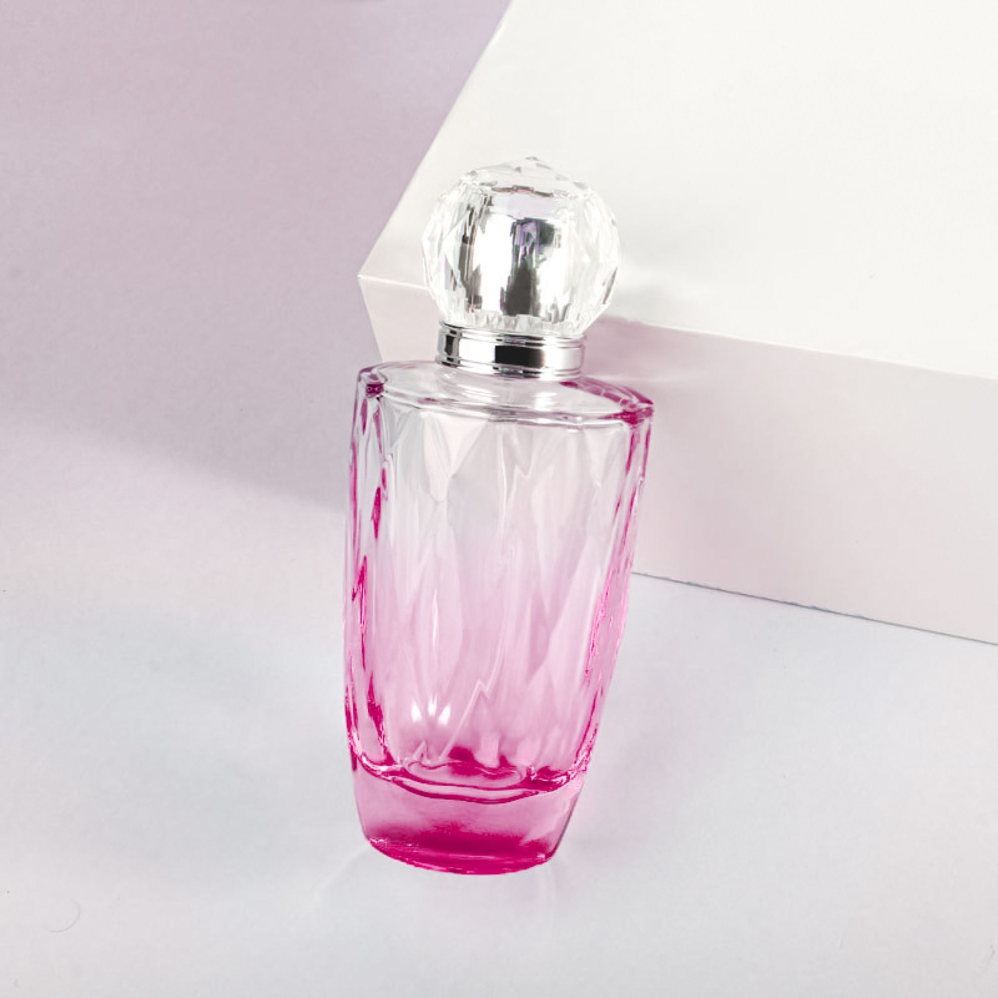 Pink gradient spray mist perfume bottle glass thick bottom HY-204