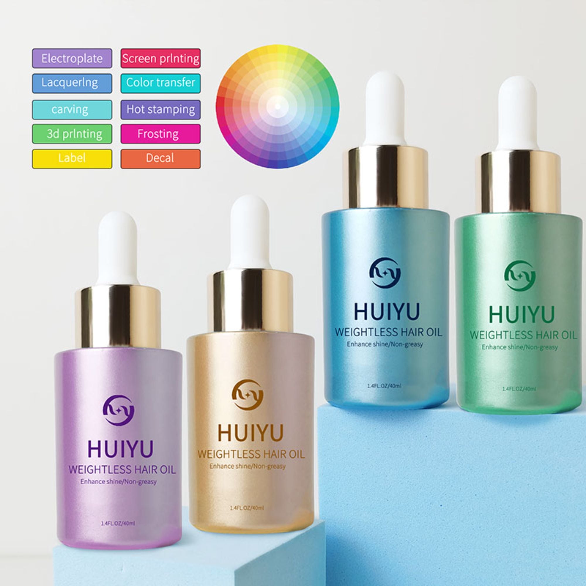 1oz customized Empty glass cosmetic bottle wholesale Packaging HY-2198
