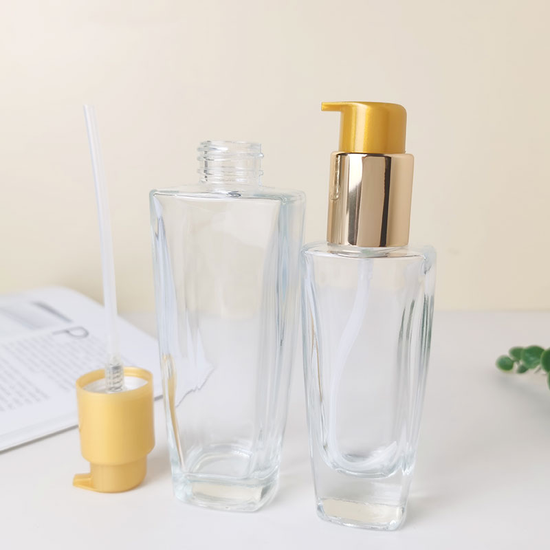 Fiala di vetro per cosmetici con cappuccio di plastica HY-1837