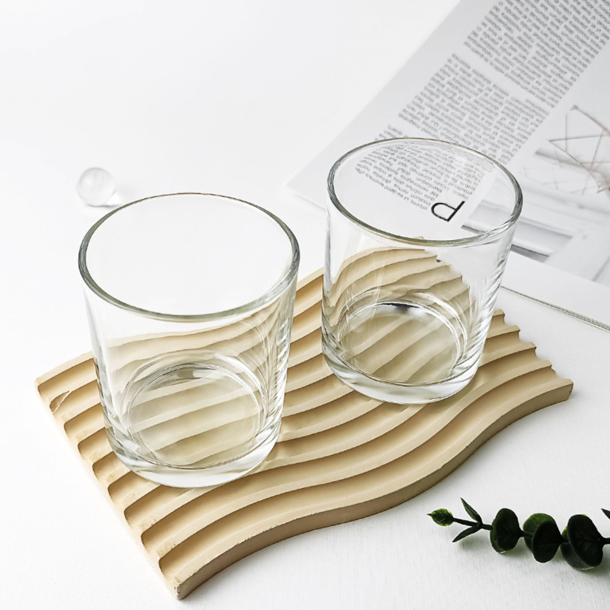 Multi Functional Glass Candle Wide Mouthed Cup jar HY-F201